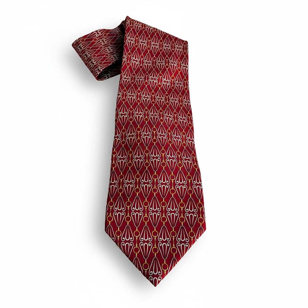 Vintage Paolo Gucci Silk Tie 1980s Designer Necktie | Made in Italy